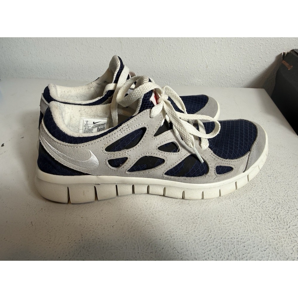 Men's Nike Free Run 2 Midnight Navy/Gray Size 9 Shoes 537732-407 Sneakers
